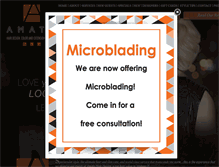 Tablet Screenshot of amatohairdesign.net